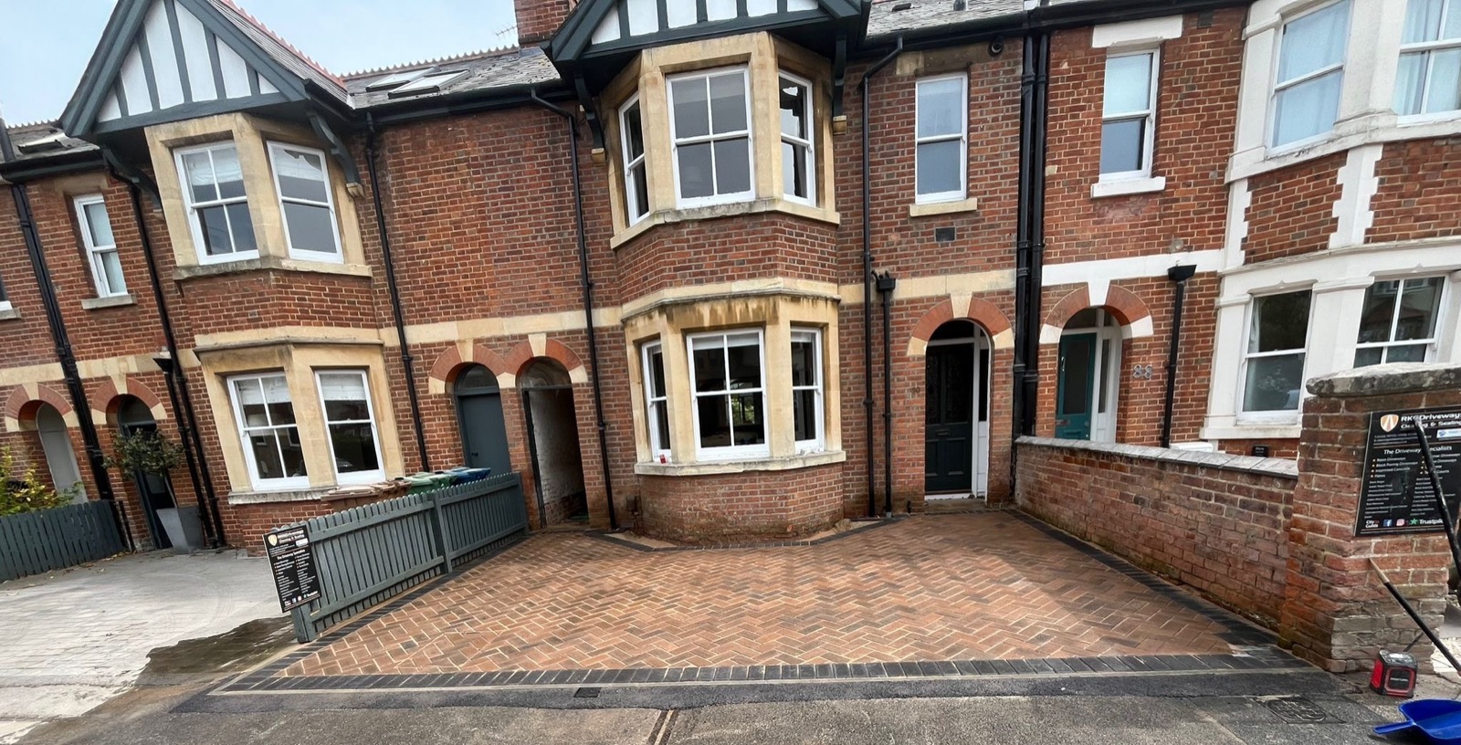 Block paving driveway