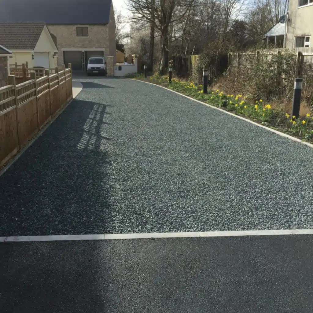 Finished driveway installation by RKG